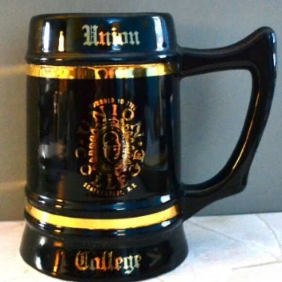 Vintage Union College Beer Stein Mug Schenectady NY Alumni Collectible - Picture 1 of 6